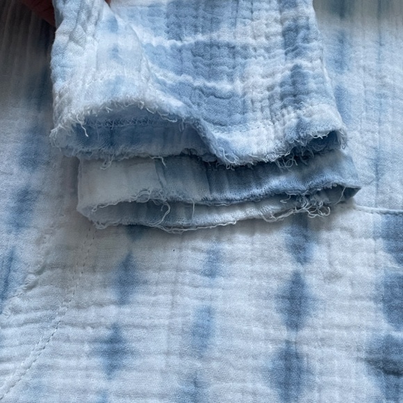 Tie Dye Crinkle Cotton Gauze Shirt - Picture 5 of 8